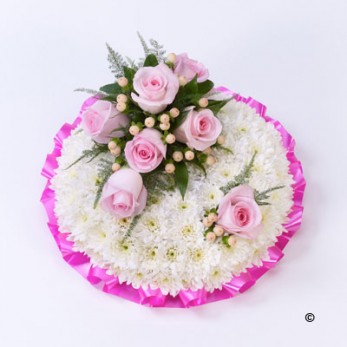 Pink and White Massed Posy