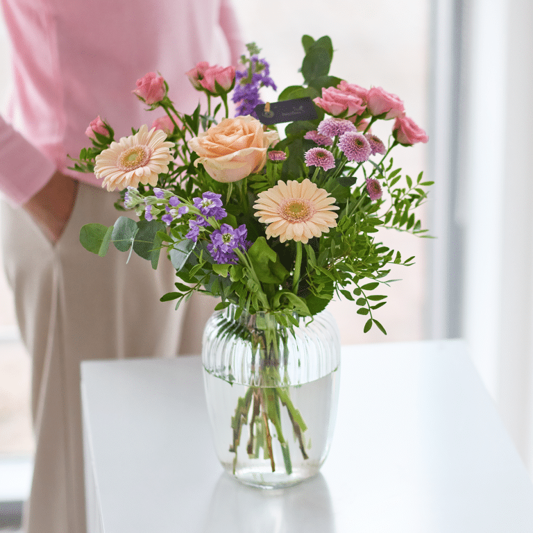 Pastel Bouquet in a Vase, new mum gift from Williamson's My Florist