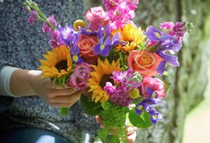 Summer Flowers Bouquet Colourful summer flower bouquet