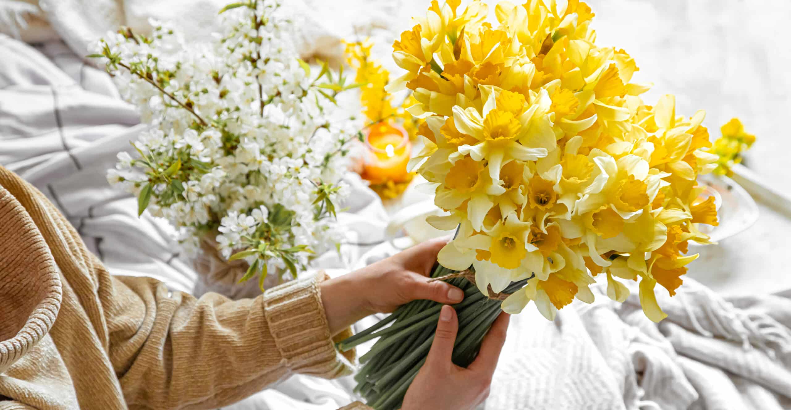Vibrant Bouquet of Yellow Daffodils