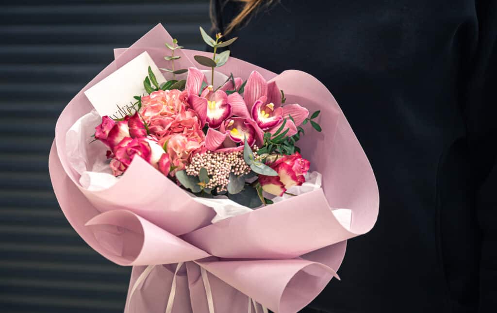 Beautiful Bouquet of Pink Orchids
