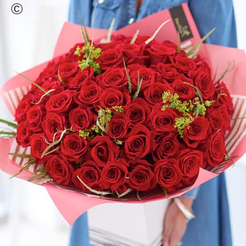 50 red roses Valentine’s luxury bouquet 50 red roses Valentine’s luxury bouquet