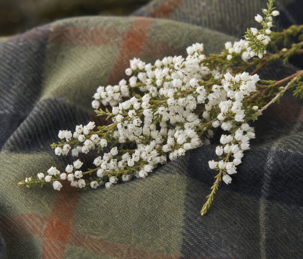 White heather, Scottish symbol of luck in love.