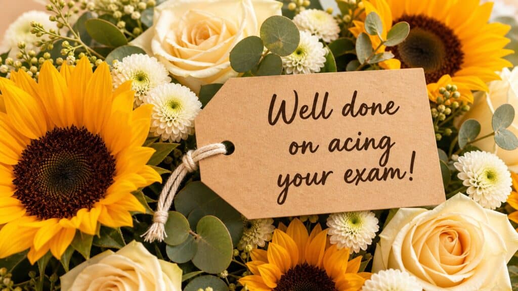 Exam results day flowers from Williamson's My Florist