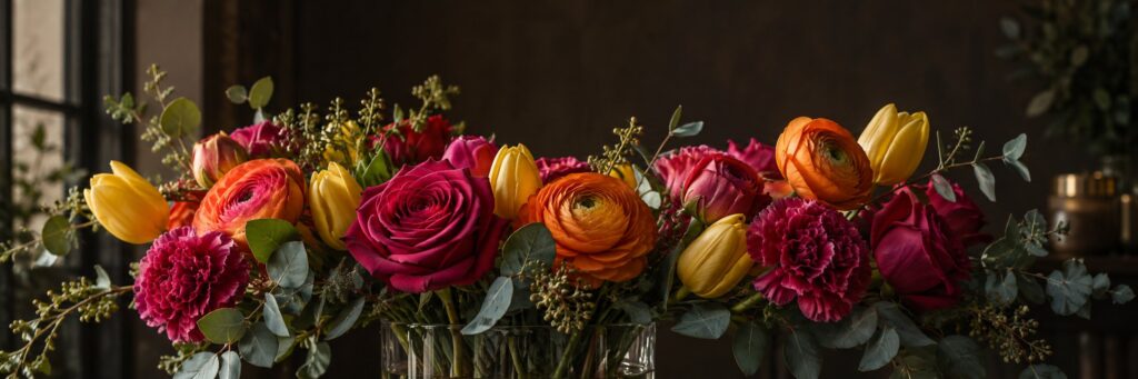Colourful birthday bouquet from Williamson's My Florist.