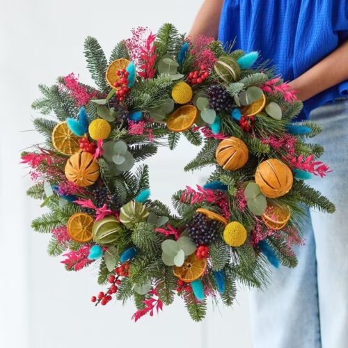 Colourful Festive Wreath